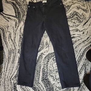 Acne Studios Women's Straight Leg Jeans in Black